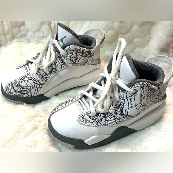 Toddler Nike Air Jordan Dub Zero Retro Shoes DV 1358-107 size 8 - Picture 2 of 16